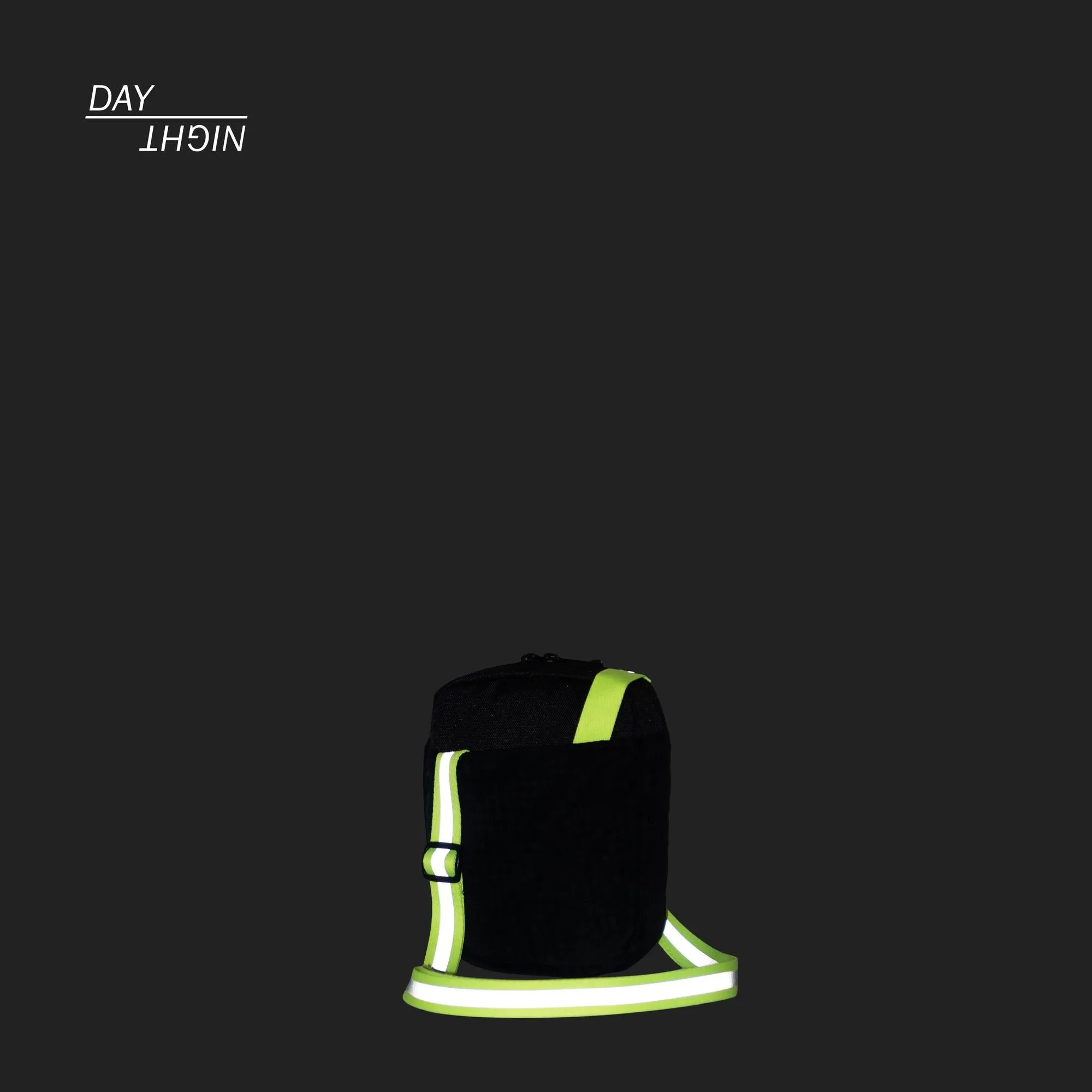 Herschel Cruz Black Enzyme Ripstop/Black/Safety Yellow - Reflective