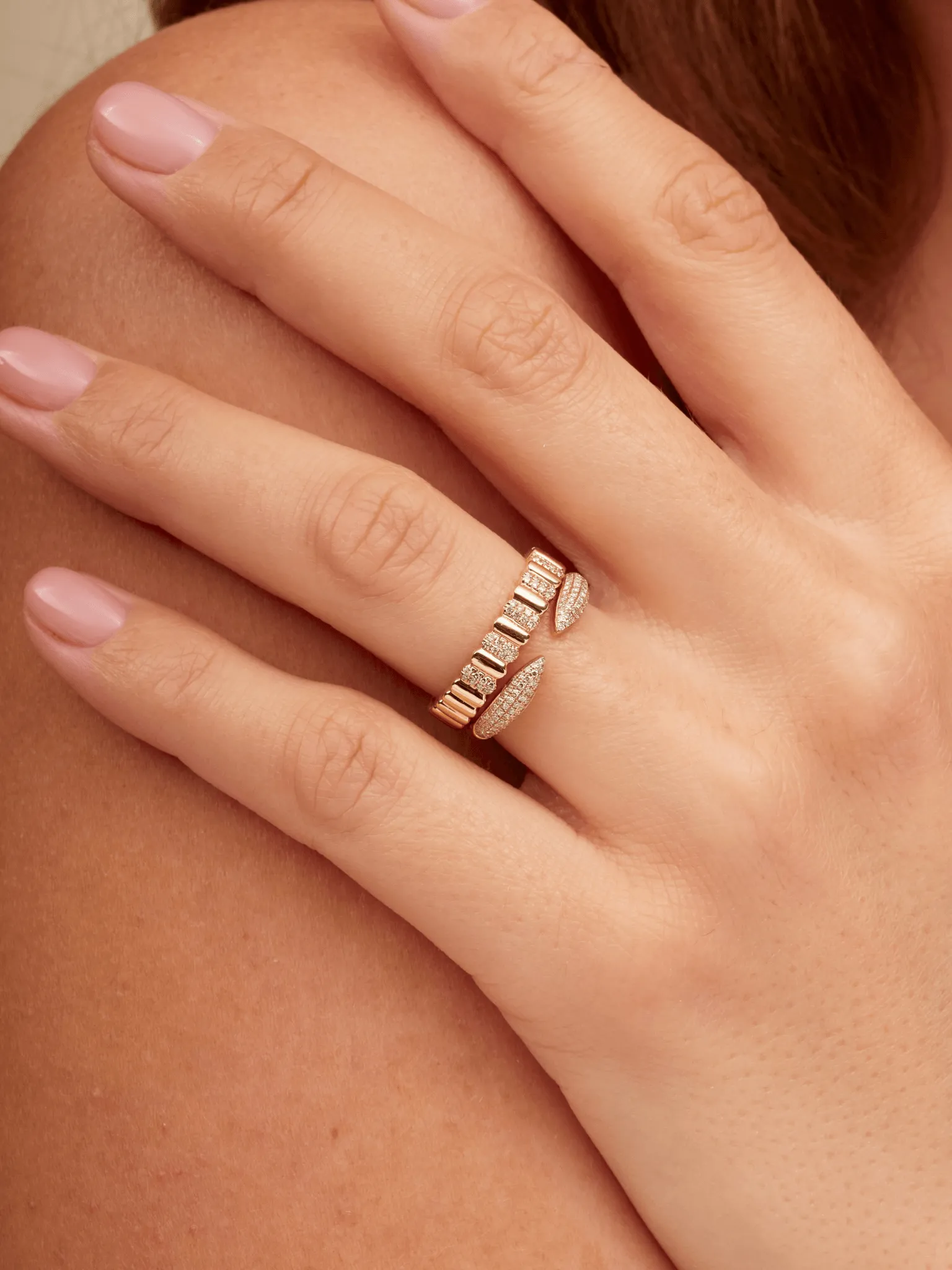 Jen Diamond Claw Ring 14K