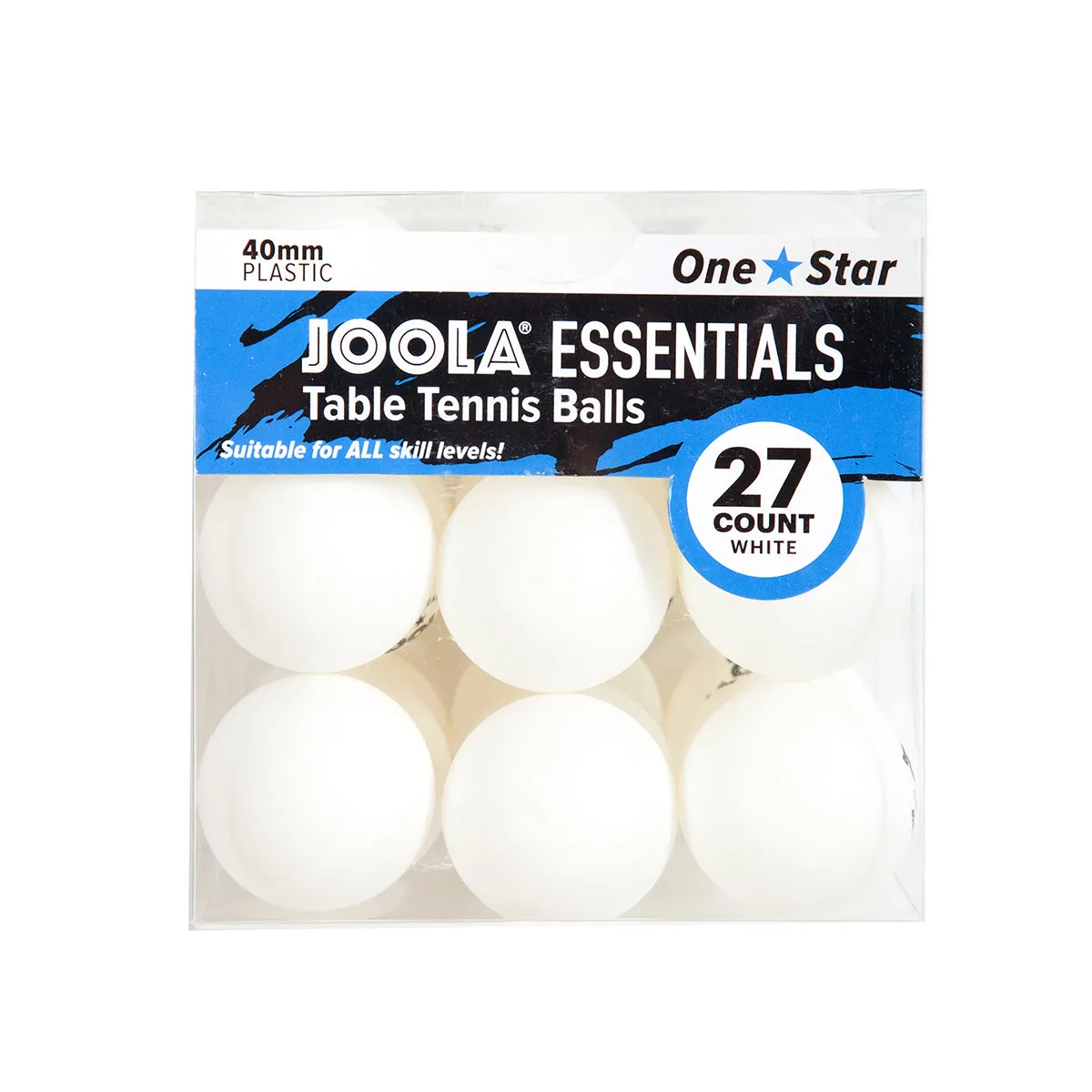 JOOLA Essentials 1-Star Table Tennis Balls (6, 27 count)