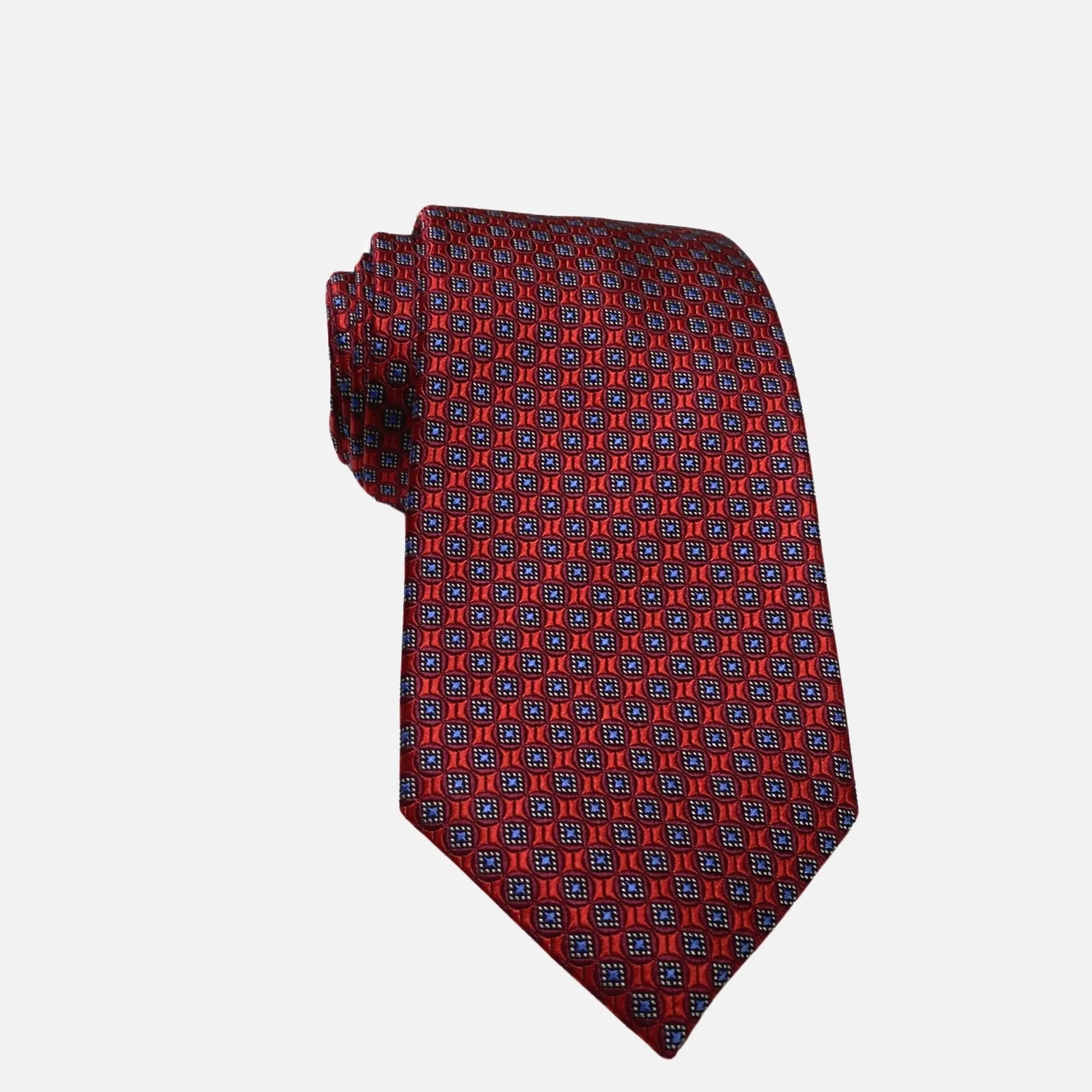 JZ Richards Red Premium Silk Tie - Elegance in Every Knot - Handmade in the USA