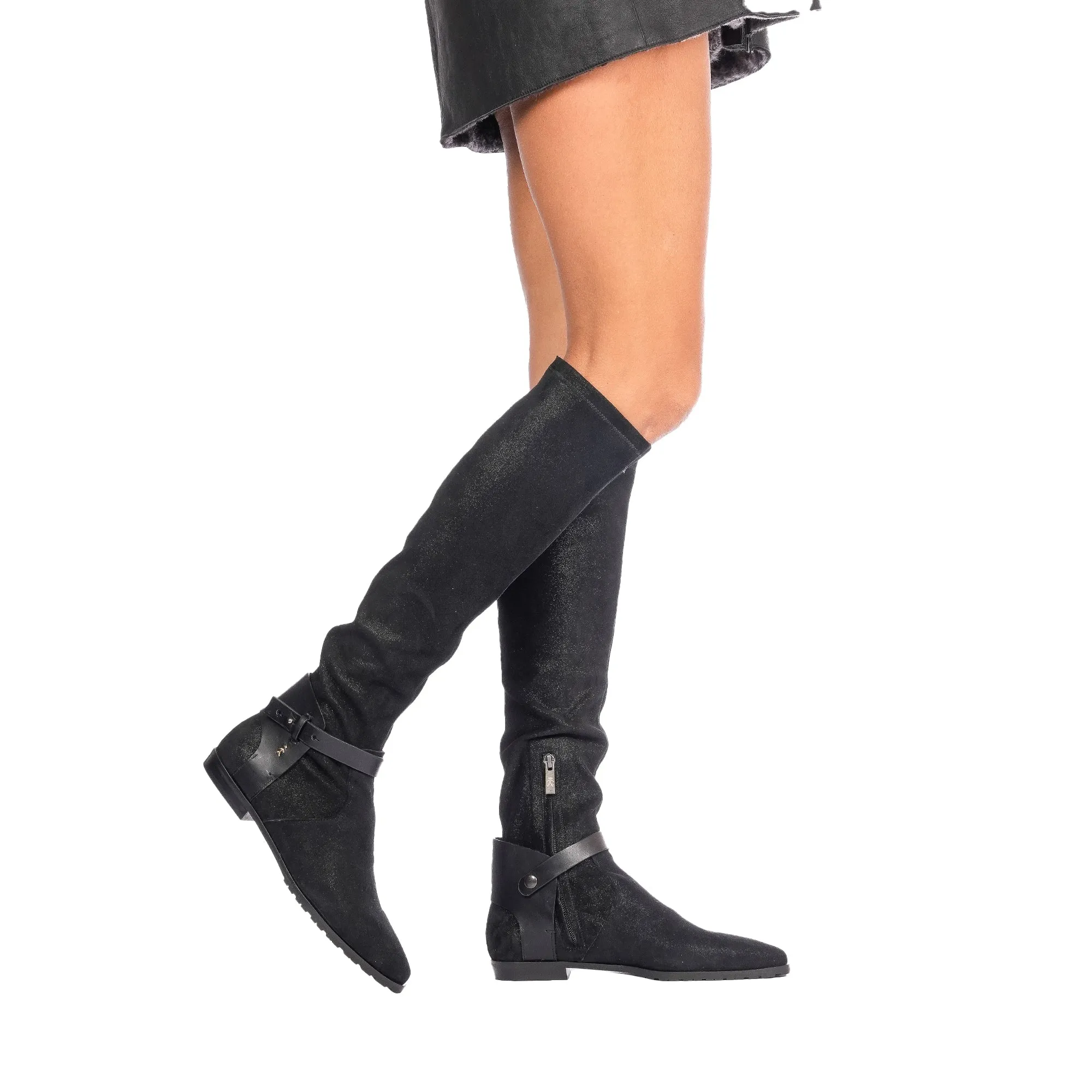 Knee Boot Stretch Stellare Black