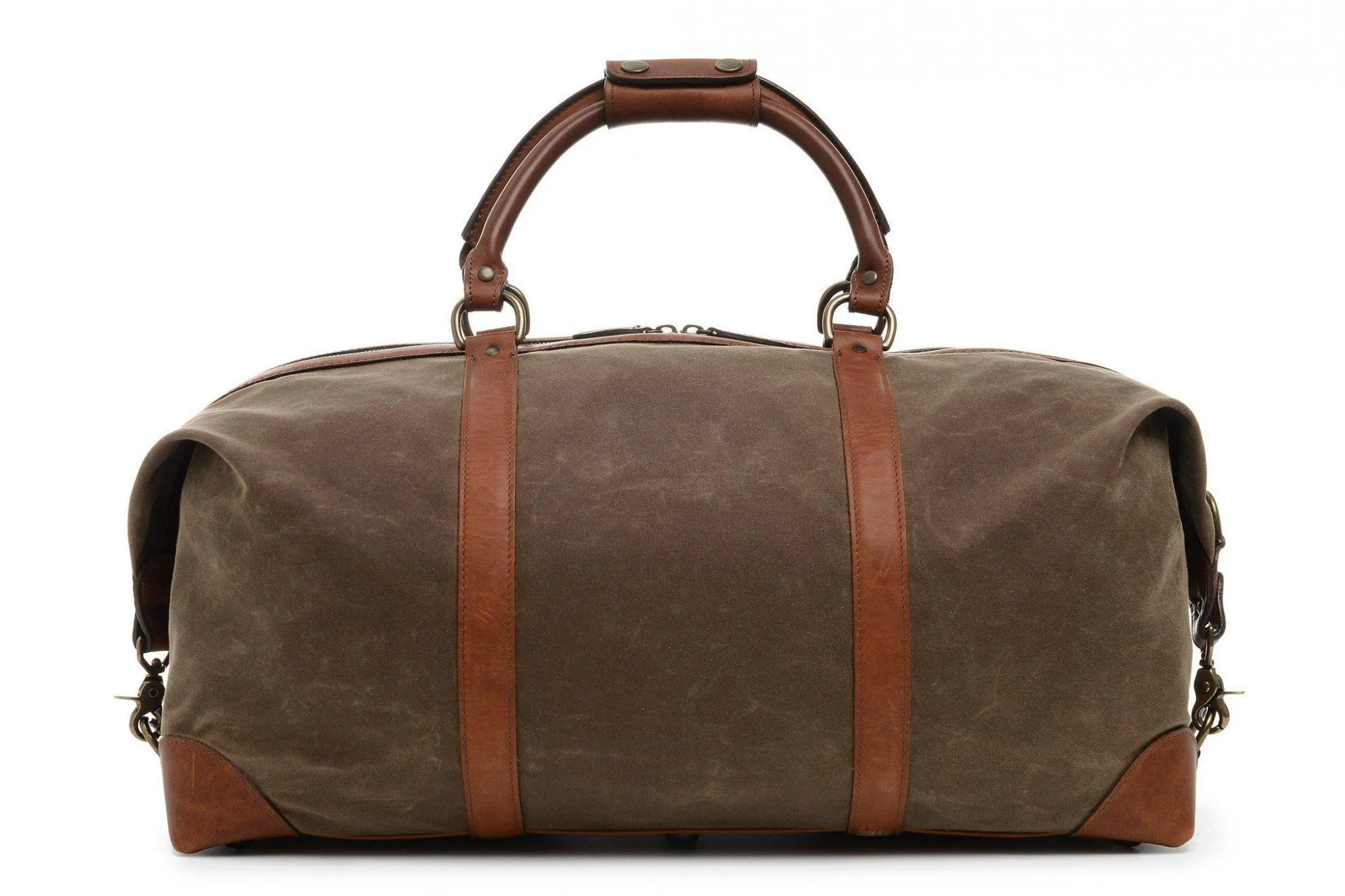 Korchmar Lux Twain 22" Waxed Canvas Weekender