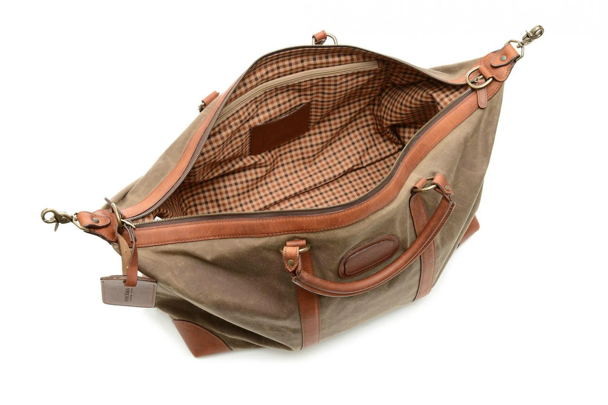 Korchmar Lux Twain 22" Waxed Canvas Weekender