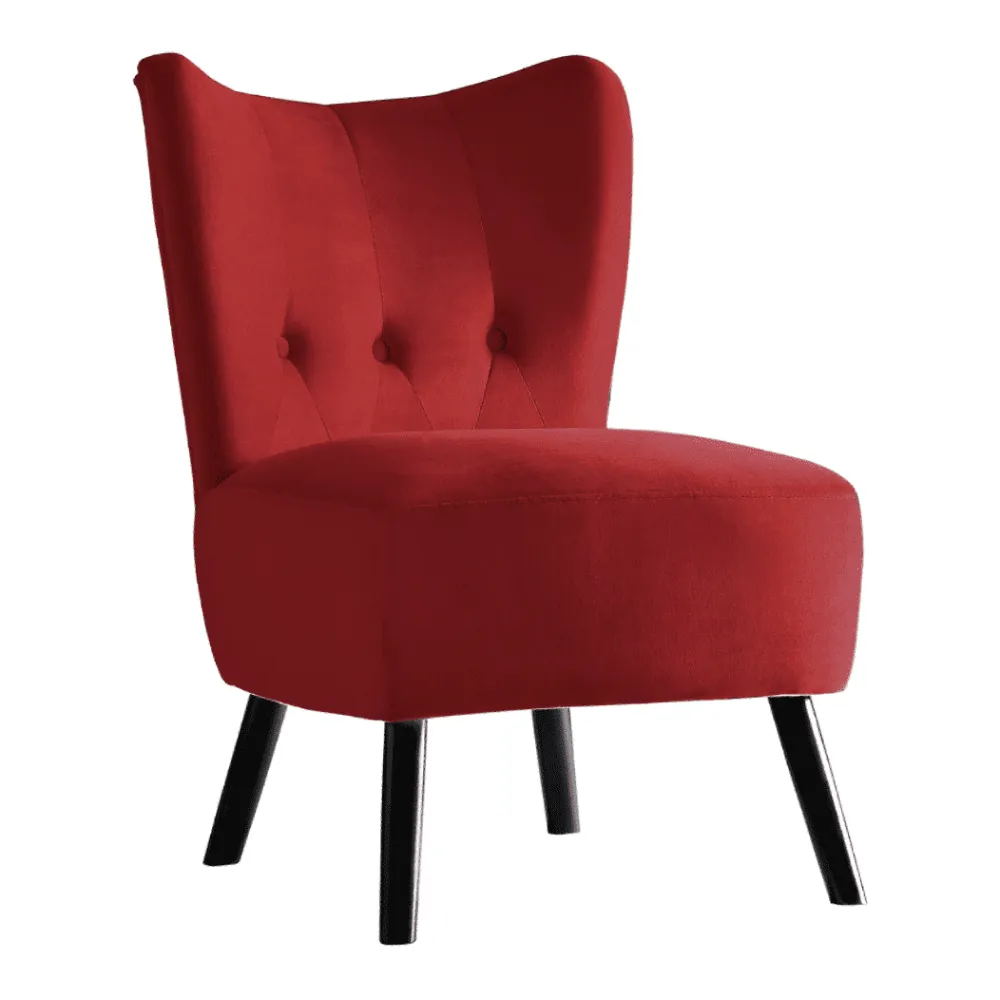 Lappy Suede Accent Chair