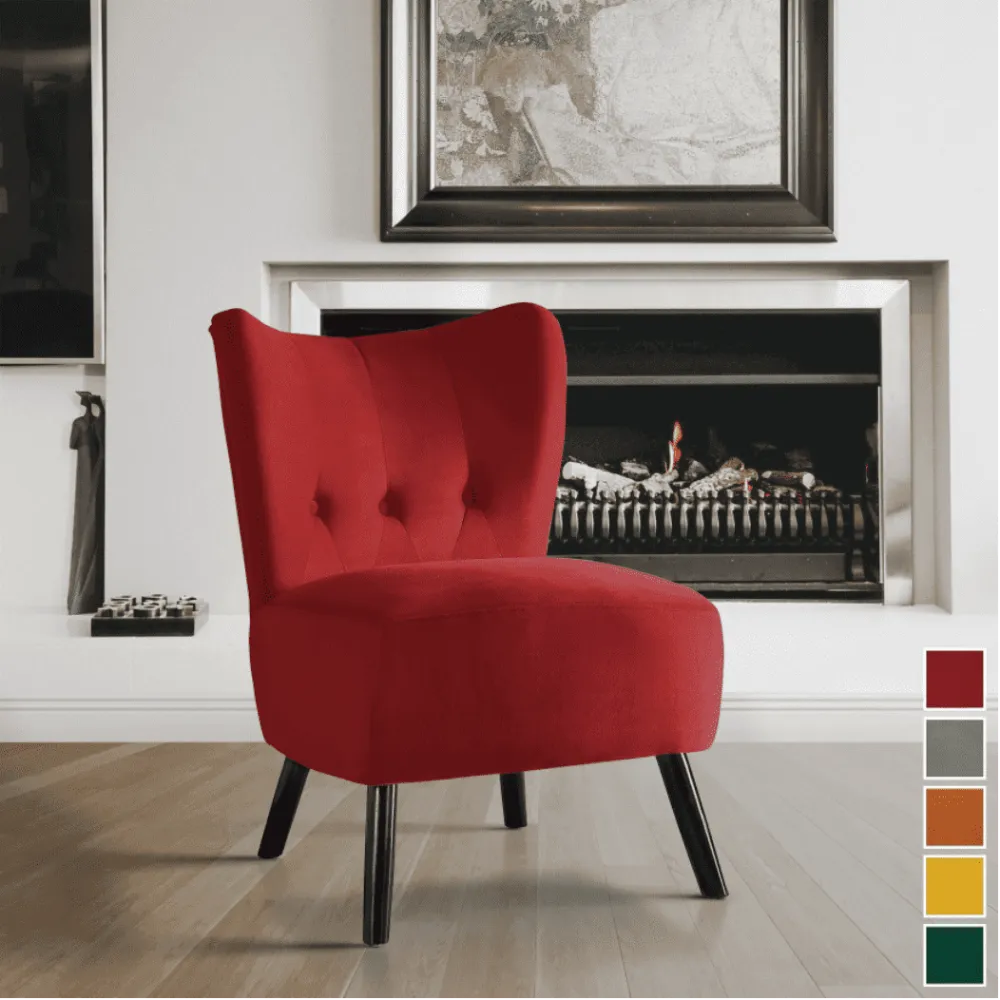 Lappy Suede Accent Chair