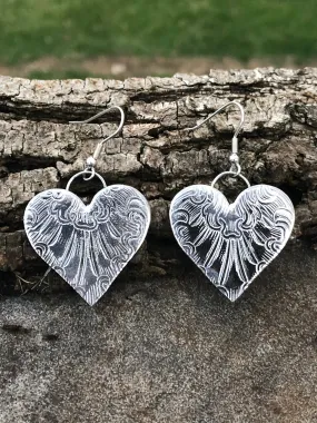 Large Heart Earrings