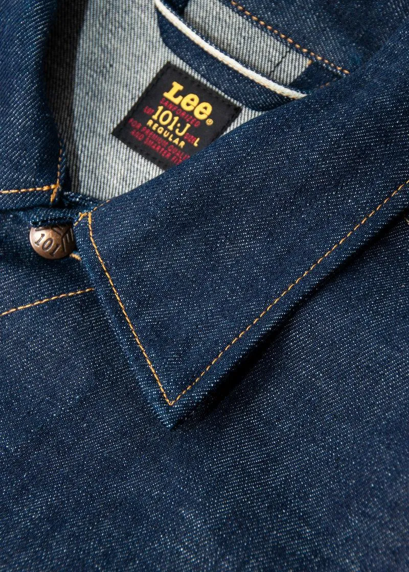 Lee Denim - 101 50's Rider Jacket in Dry Dark Blue