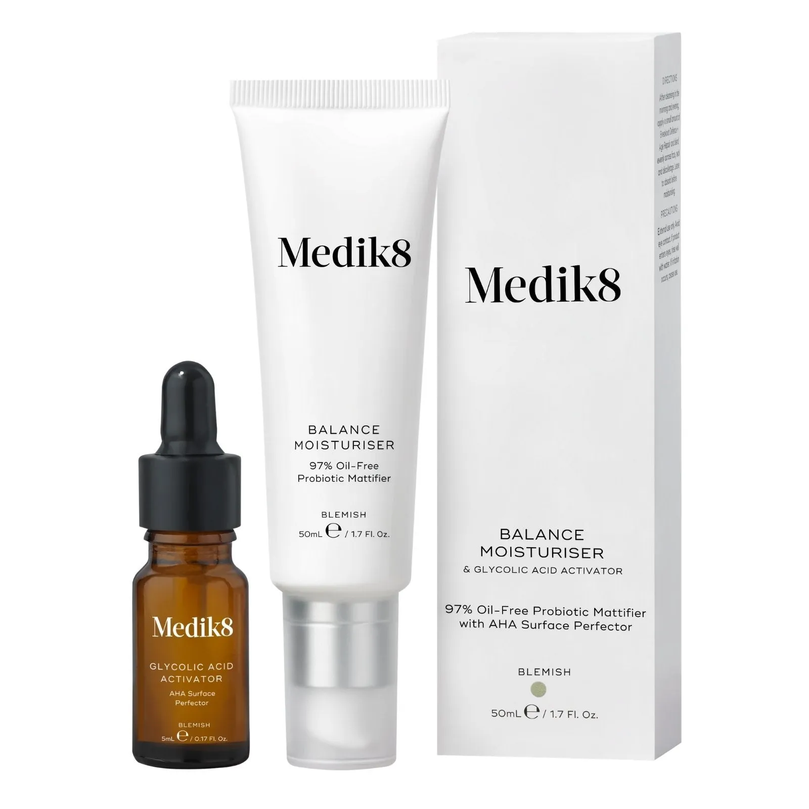 Medik8 | Balance Moisturiser & Glycolic Acid Activator