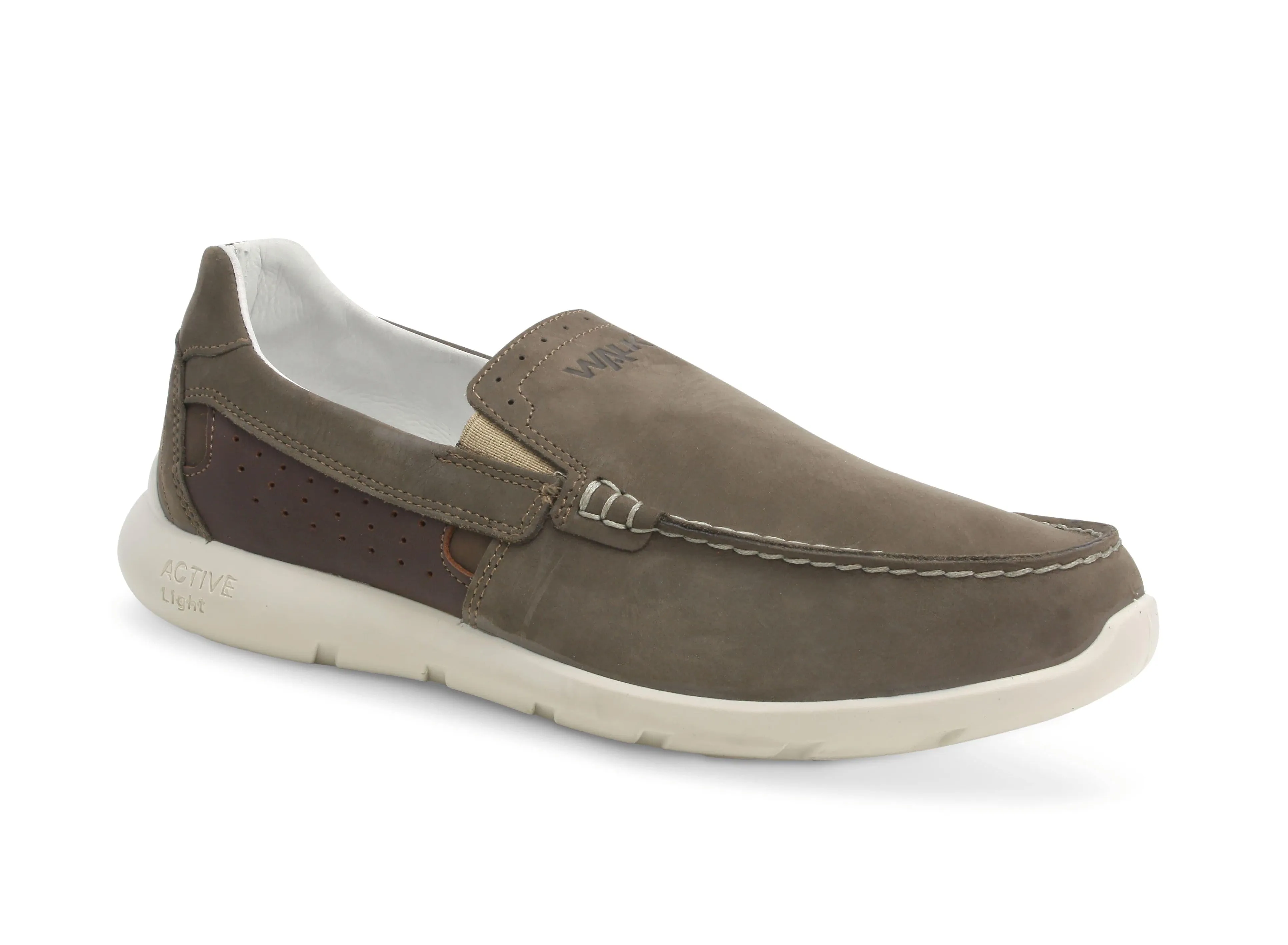 Melluso uomo scarpe estive slip-on in nabuk