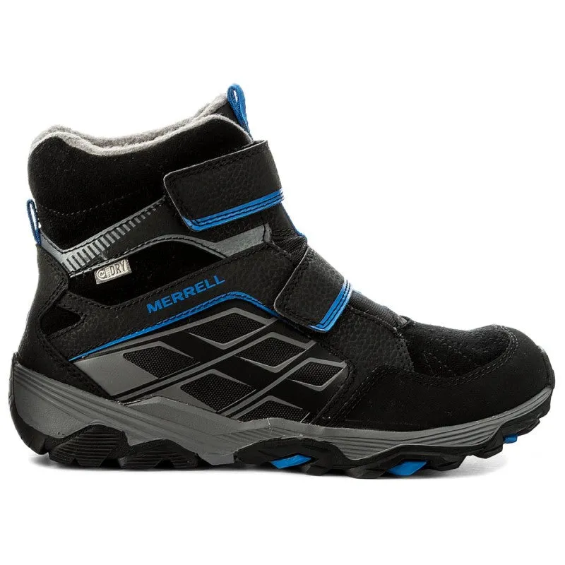 Merrell Moab Polar Waterproof Kids Black Boots