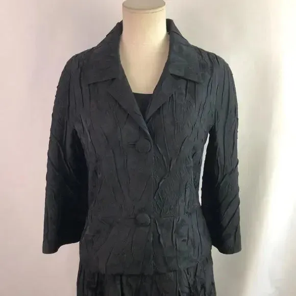 Michael Kors NWT Black Brocade Dress with Jacket