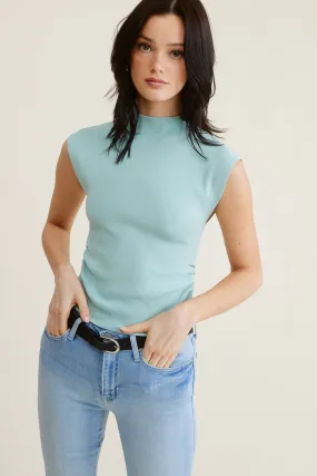 Mint Mock Neck Top