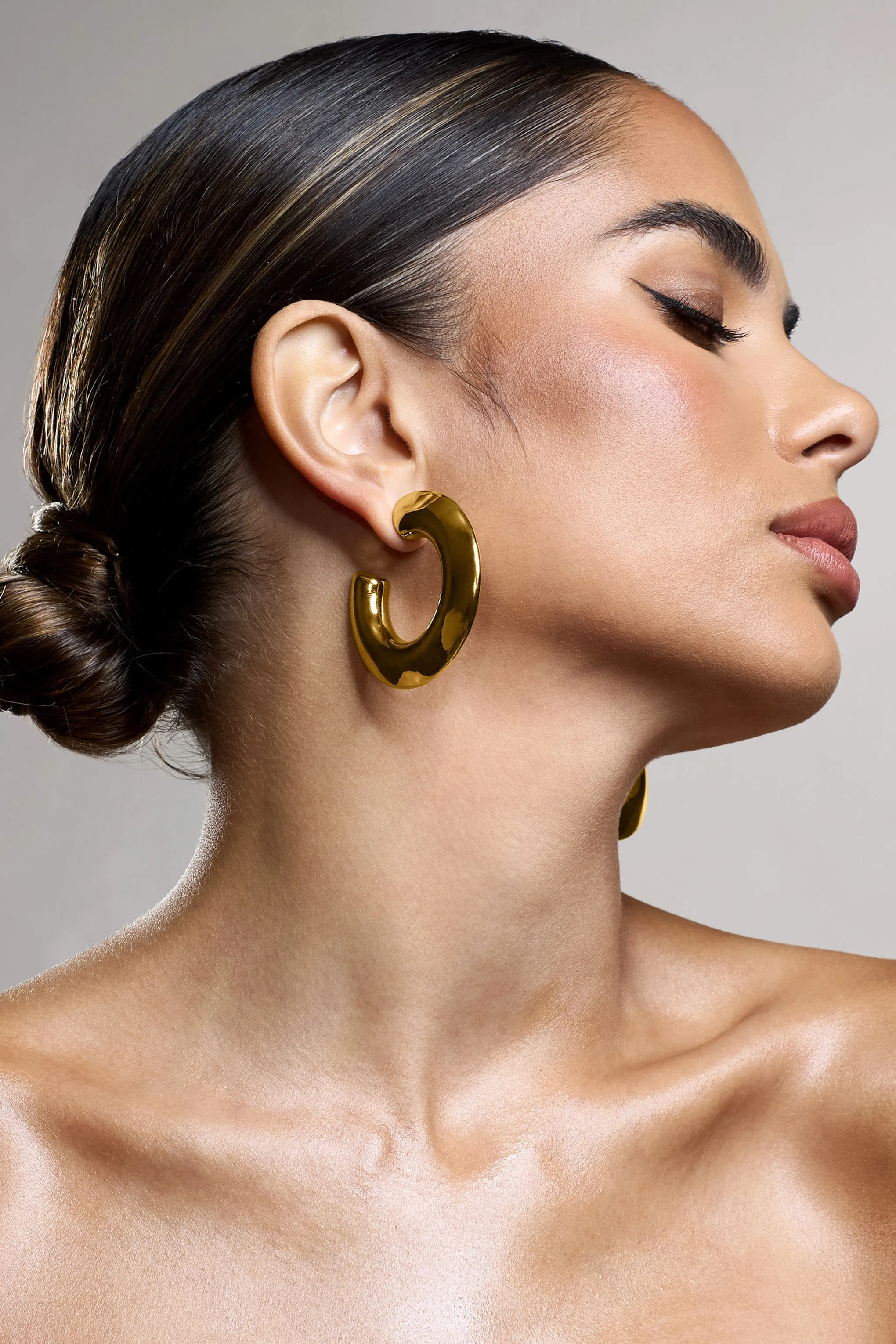 Natalya | Gold Chunky Hoop Earrings