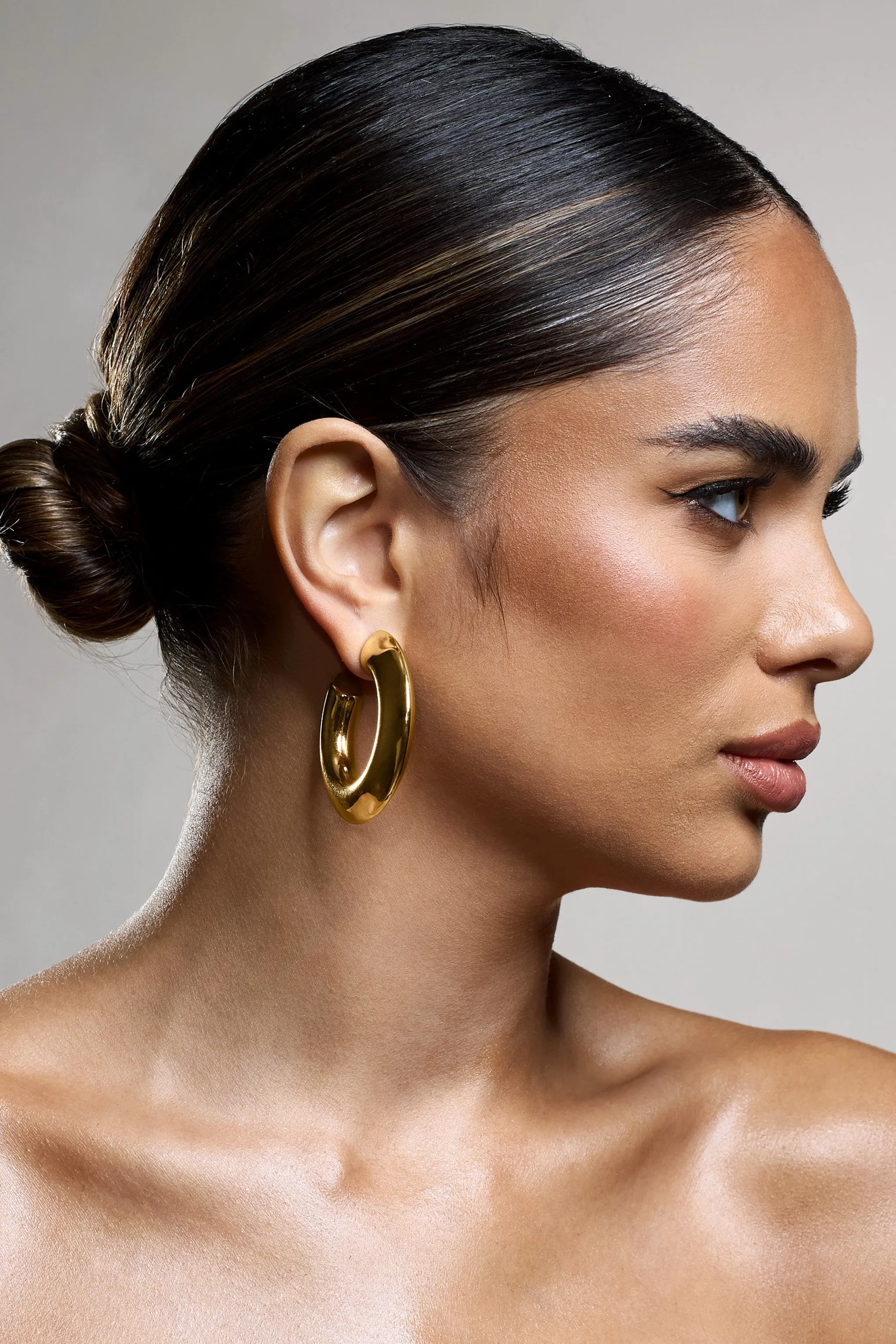 Natalya | Gold Chunky Hoop Earrings