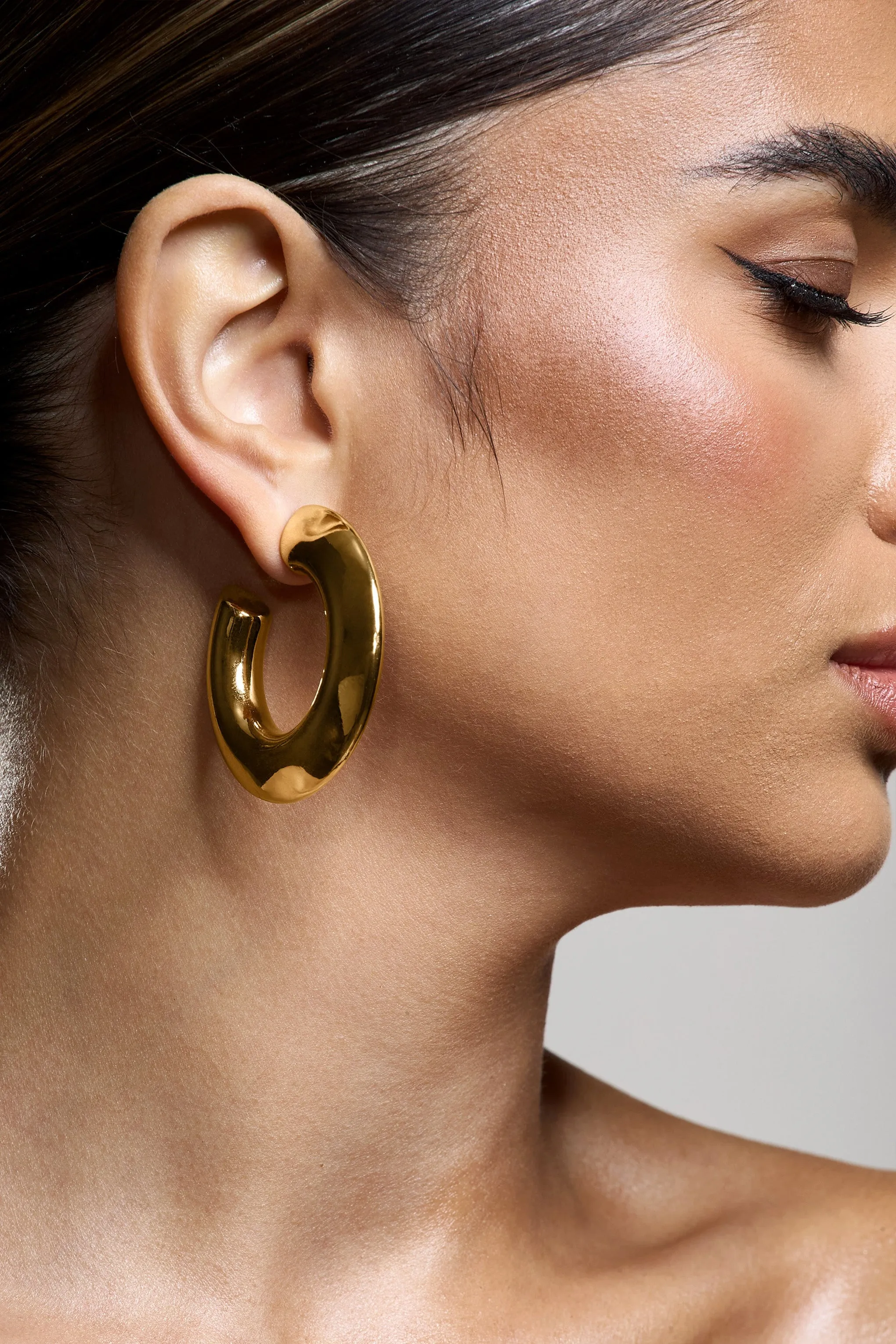 Natalya | Gold Chunky Hoop Earrings