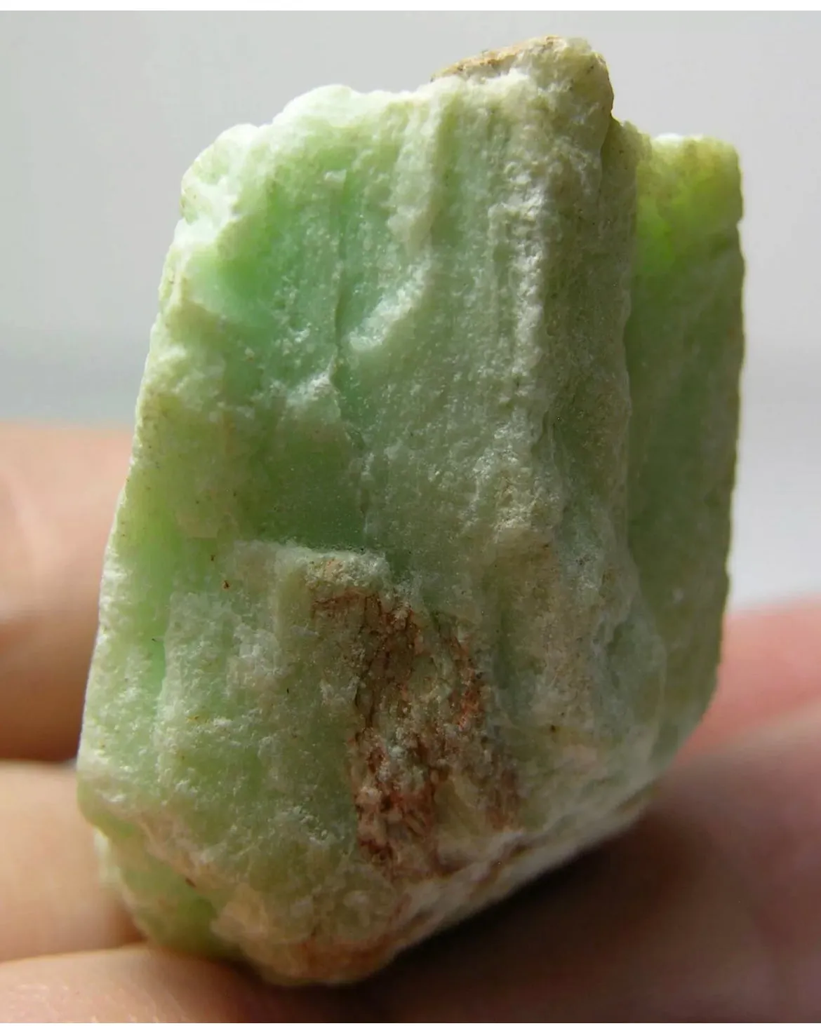 Natural Chrysoprase gemstone free form rock