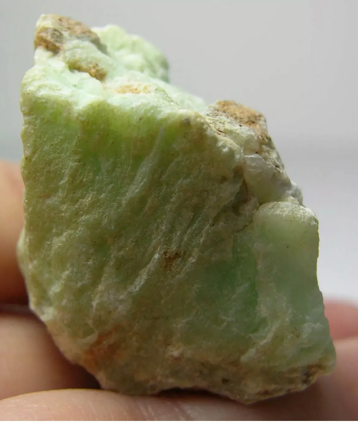 Natural Chrysoprase gemstone free form rock