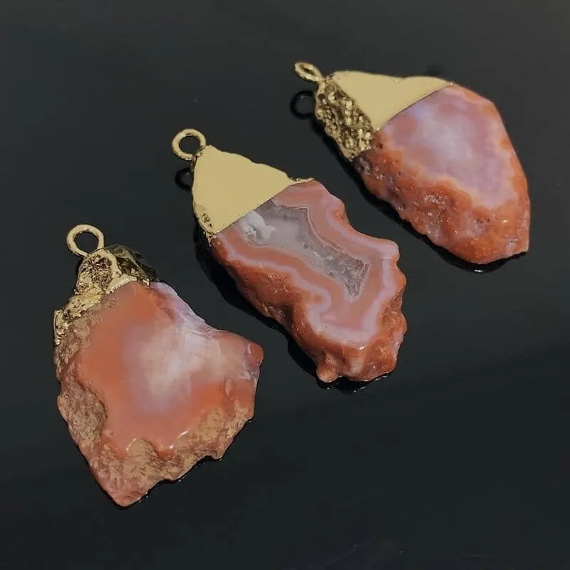 Natural Irregular Size Carnelian Pendant