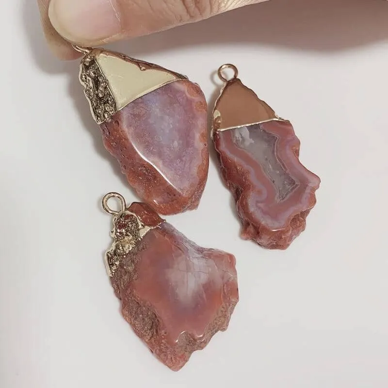 Natural Irregular Size Carnelian Pendant