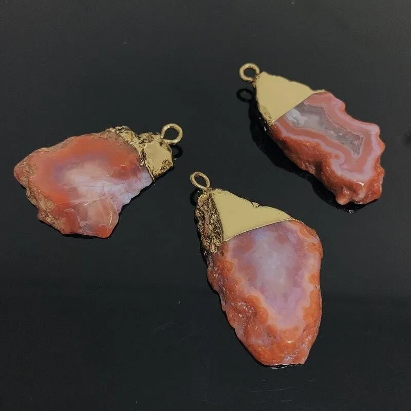 Natural Irregular Size Carnelian Pendant