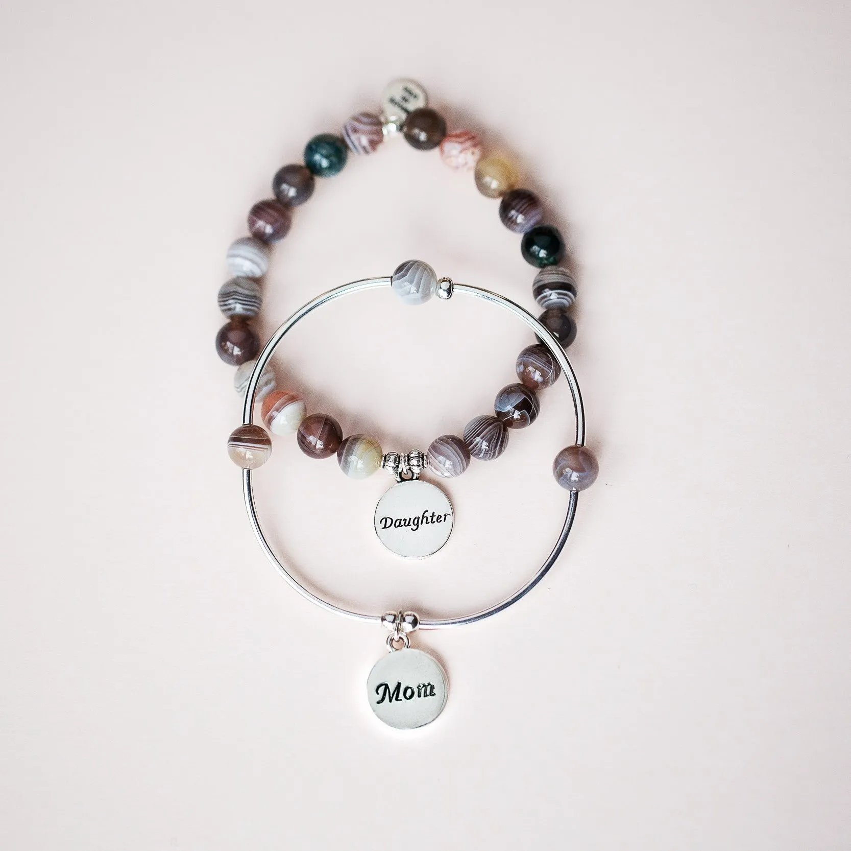 Niece | Stone Beaded Charm Bracelet | Howlite