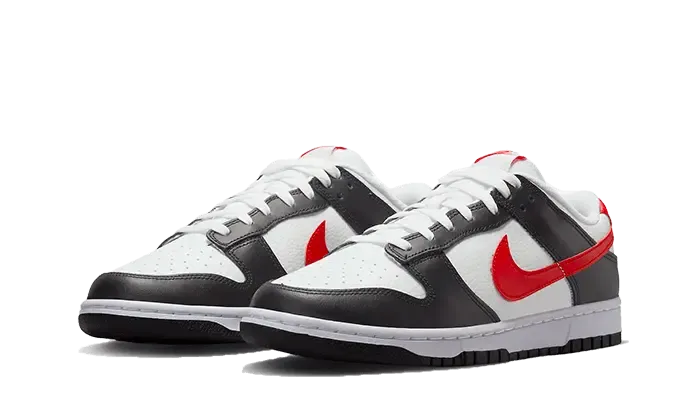 Nike Dunk Low Black White Red