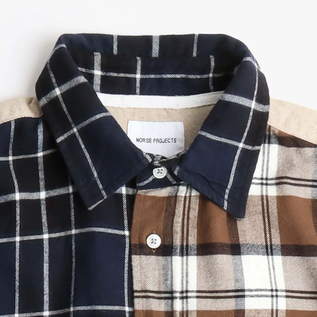 Norse Projects Algot Mixed Flannel Check Shirt