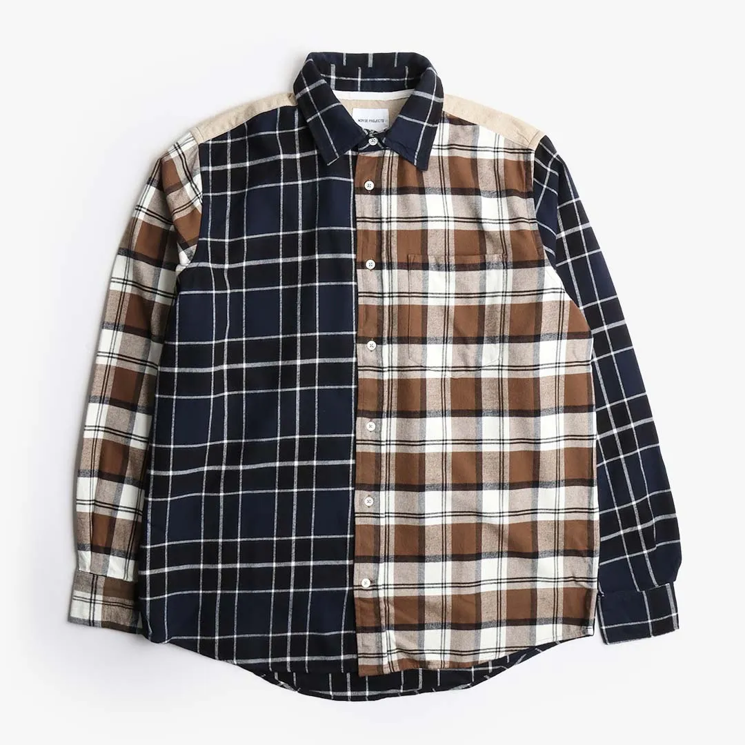 Norse Projects Algot Mixed Flannel Check Shirt