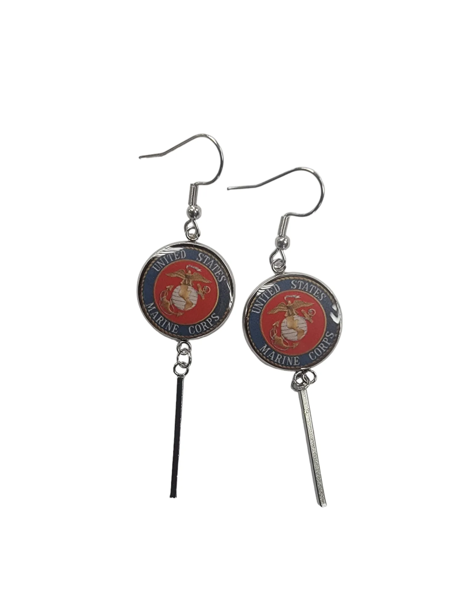 Officially Licensed Military Charm Earrings - A Proud Symbol of Service and Sacrifice