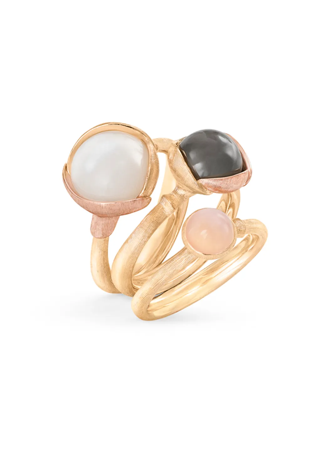 Ole Lynggaard Lotus 2 White Moonstone Ring