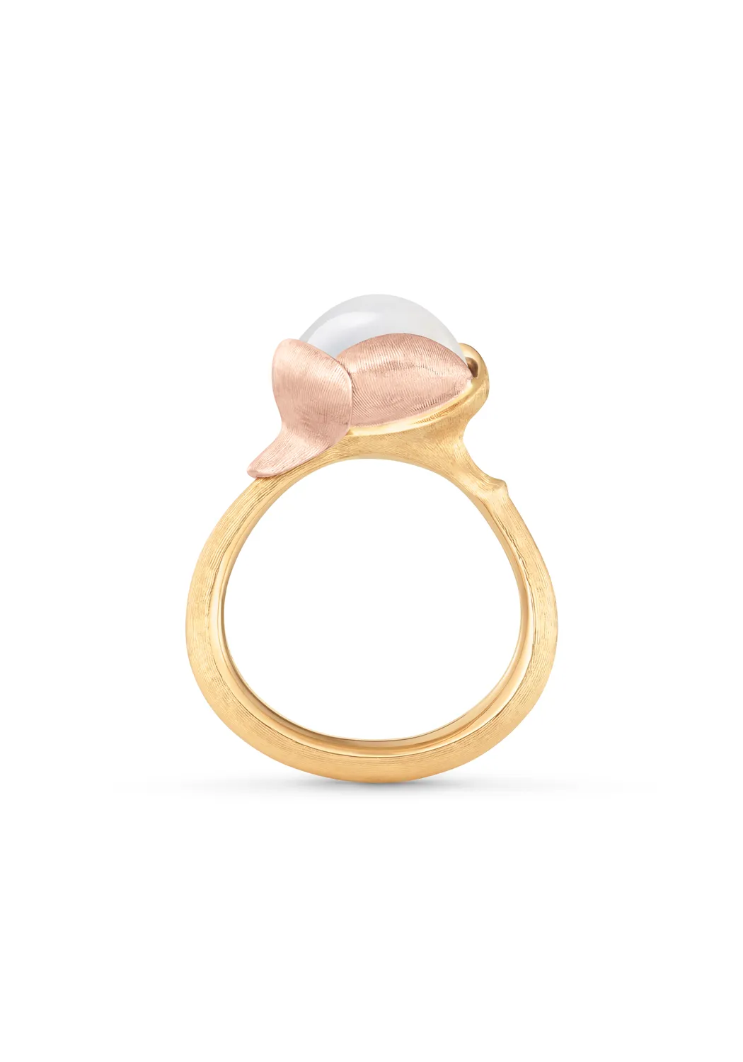 Ole Lynggaard Lotus 2 White Moonstone Ring