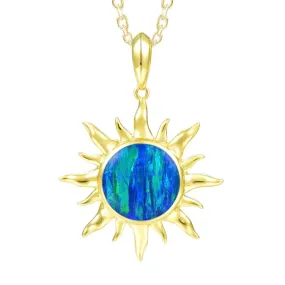 Opal Sun Pendant