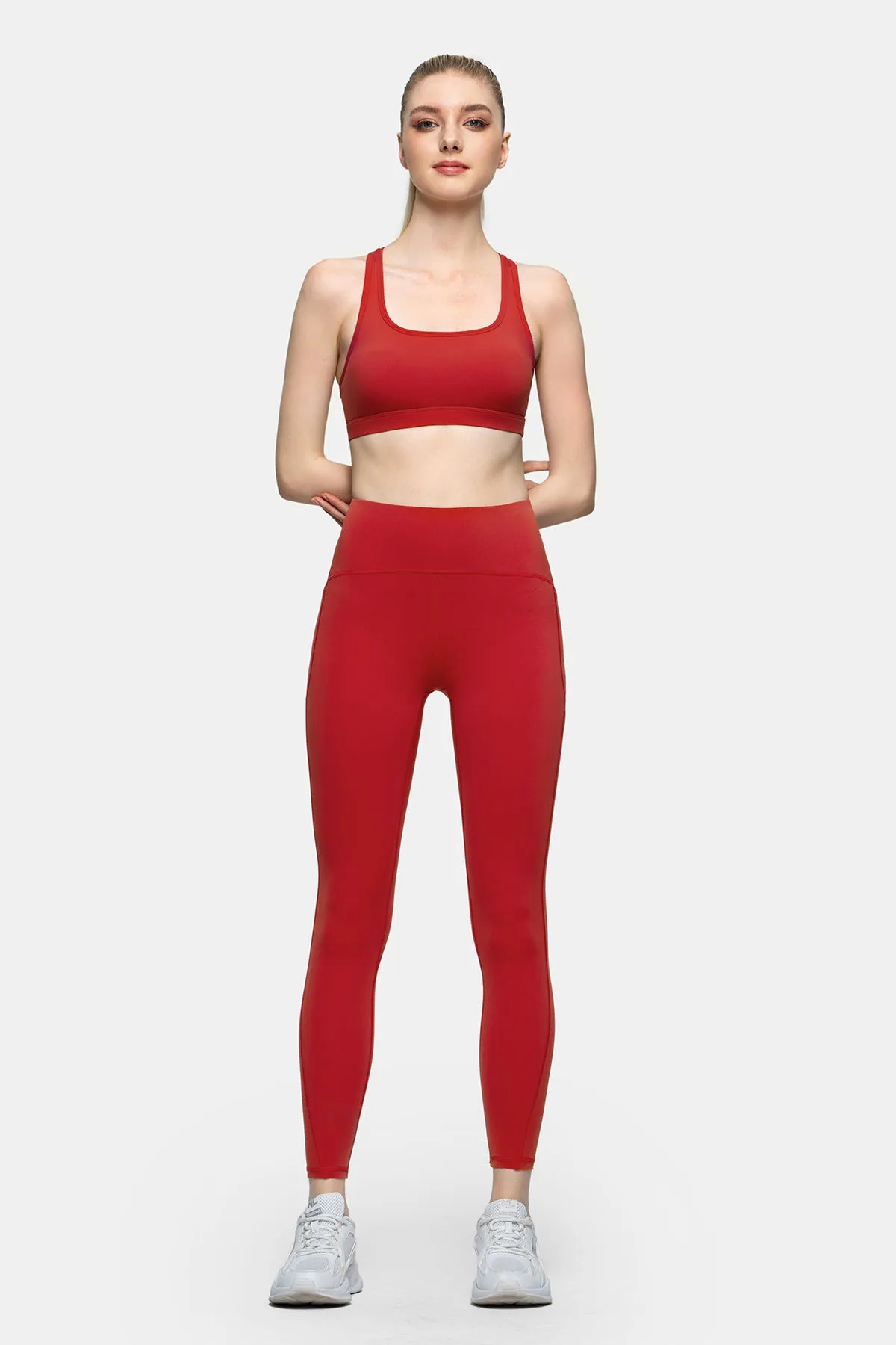 Performance High-Rise Leggings with Contoured Lines