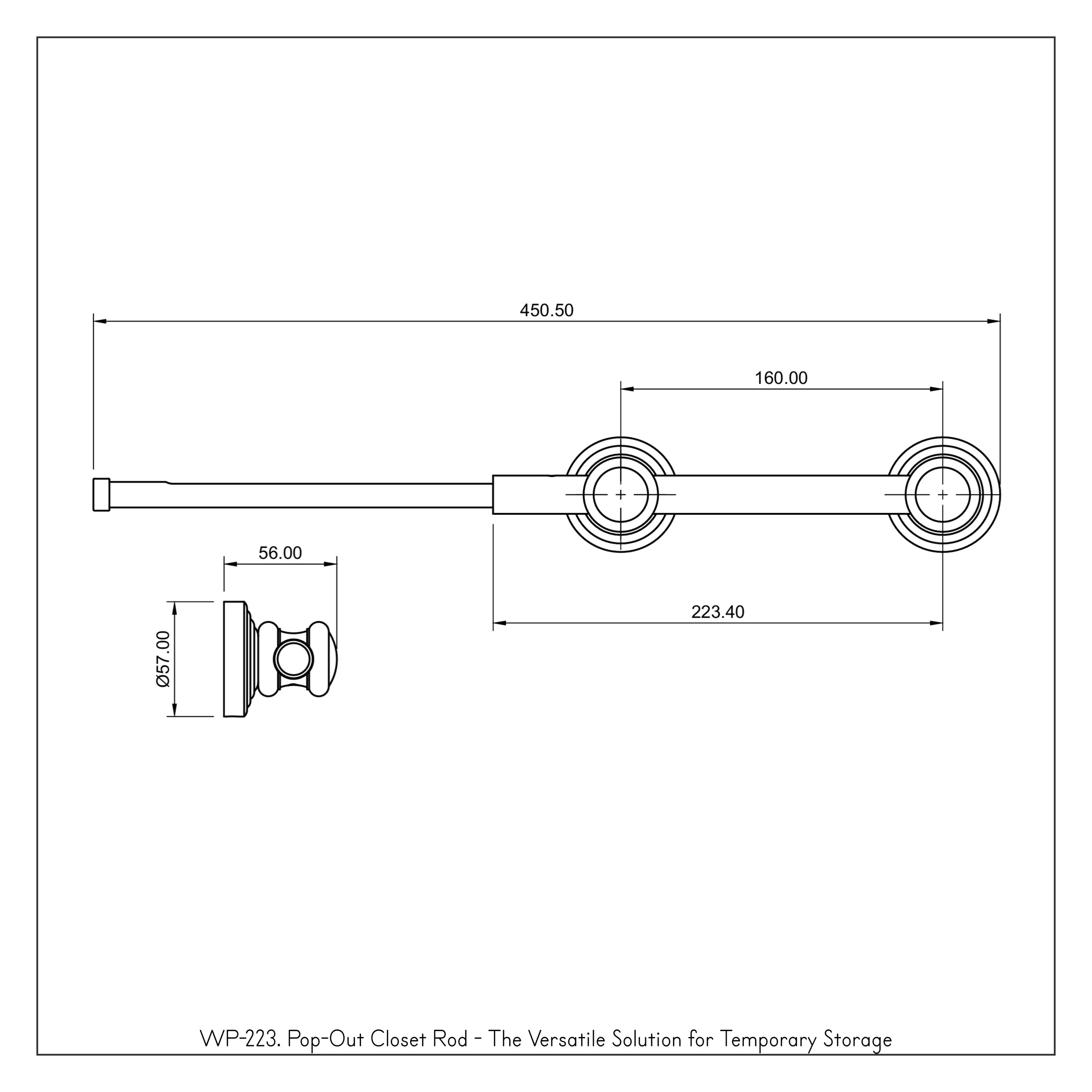 Pop-Out Closet Rod - The Versatile Solution for Temporary Storage