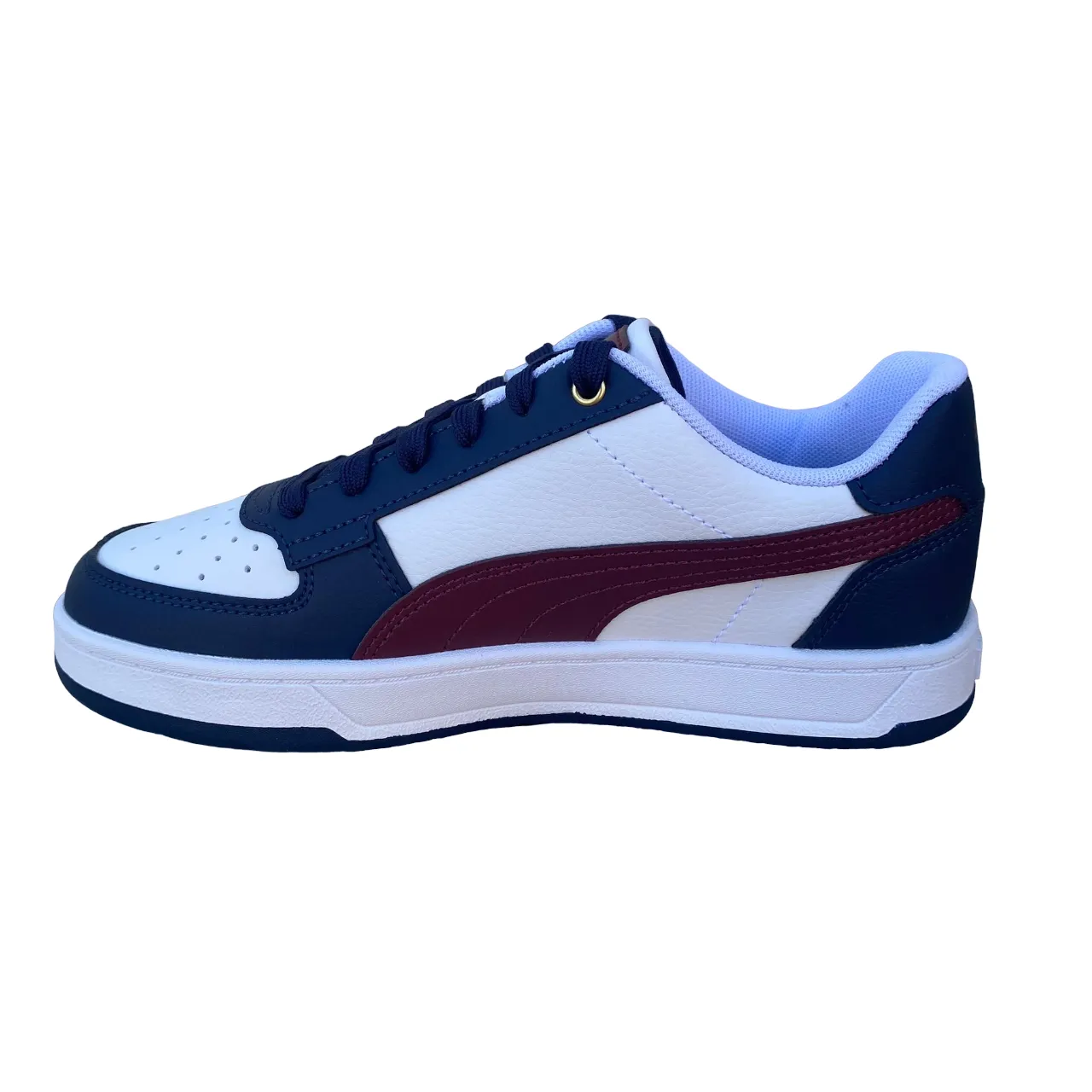 Puma Caven 2.0 boys' sneakers shoe 393837-03 white-jasper red-blue