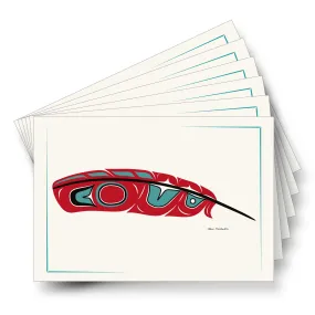 Red Feather - Formline Art Cards