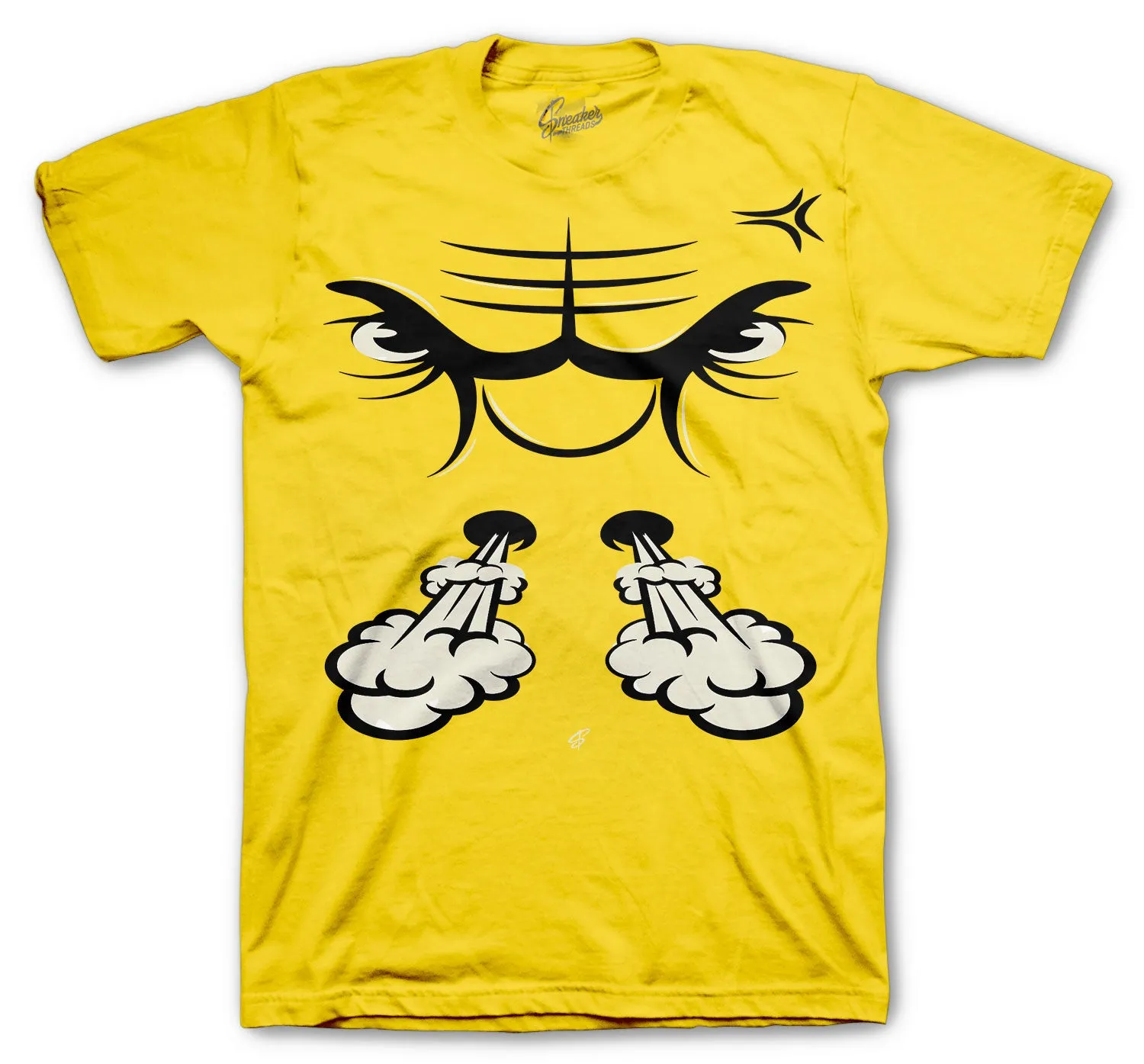 Retro 13 Del Sol Shirt - Raging Face - Yellow