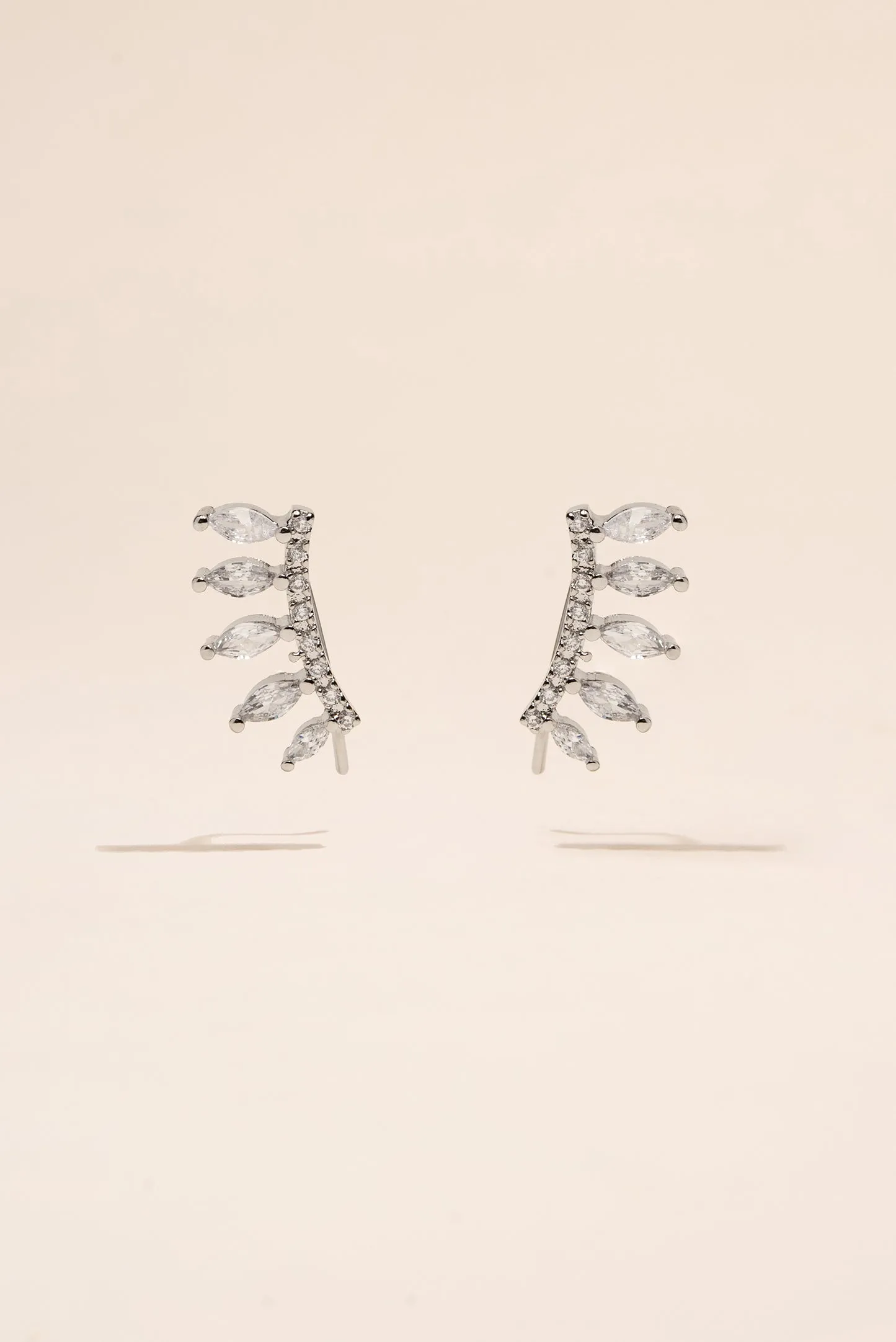 Rita Feather Cubic Zirconia Studs