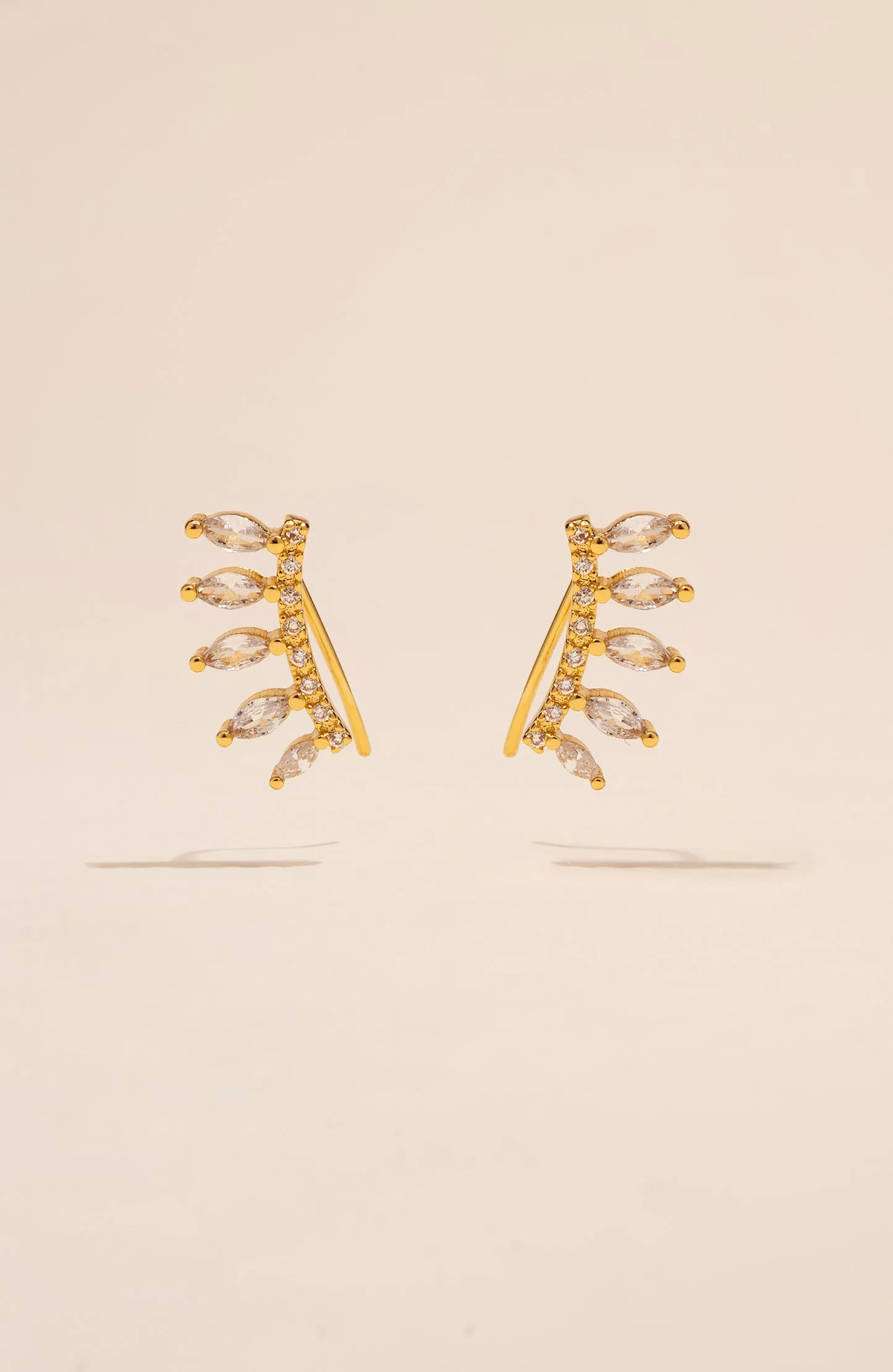 Rita Feather Cubic Zirconia Studs