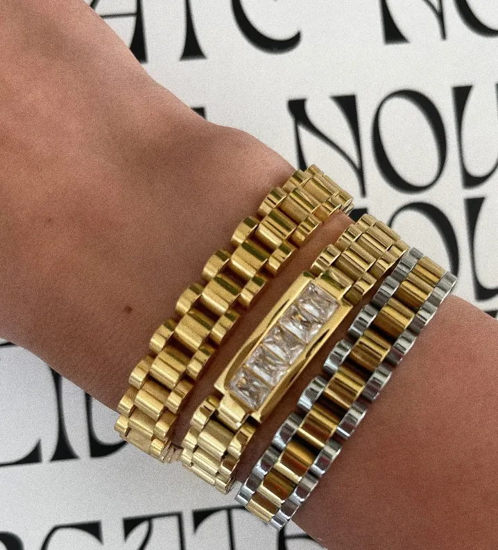 Rolly Two Tone Bracelet