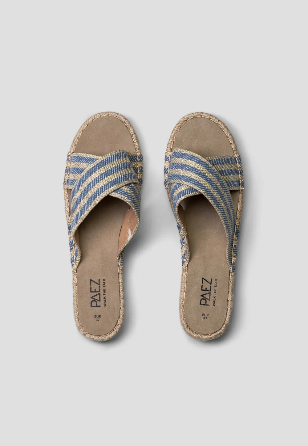 SANDAL CROSSED LUREX CLOUDY