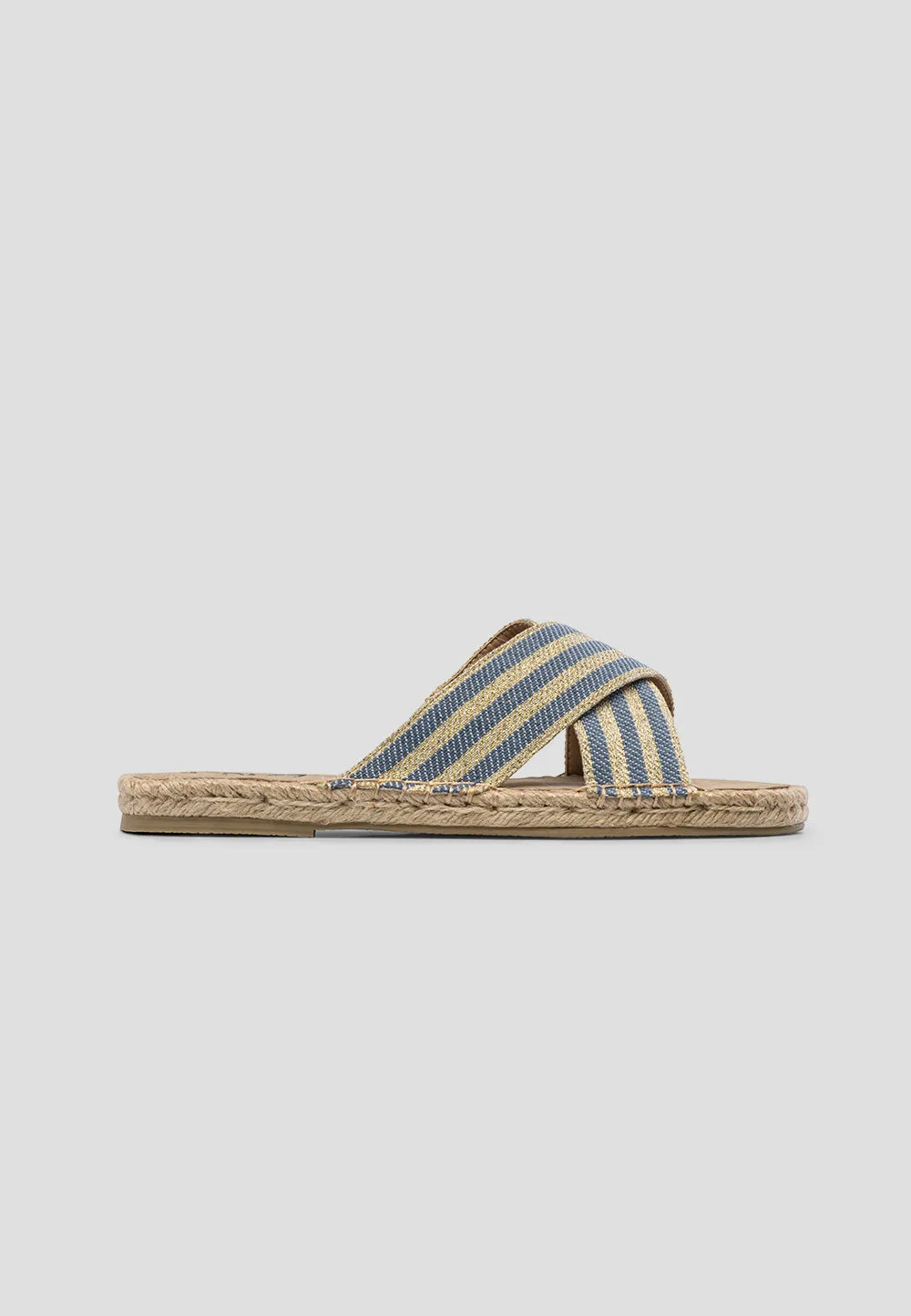 SANDAL CROSSED LUREX CLOUDY