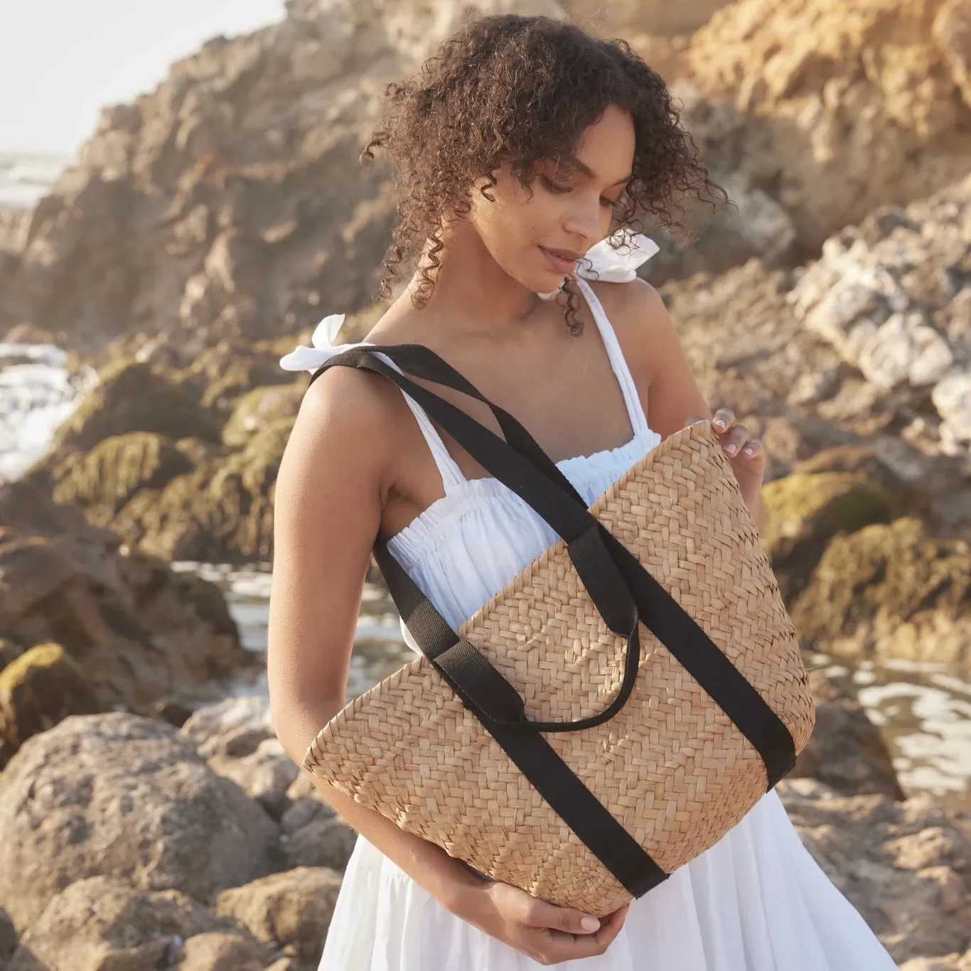 Selma Straw Tote