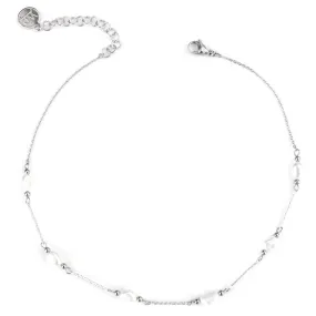 Silver Plated Coco Choker Necklace