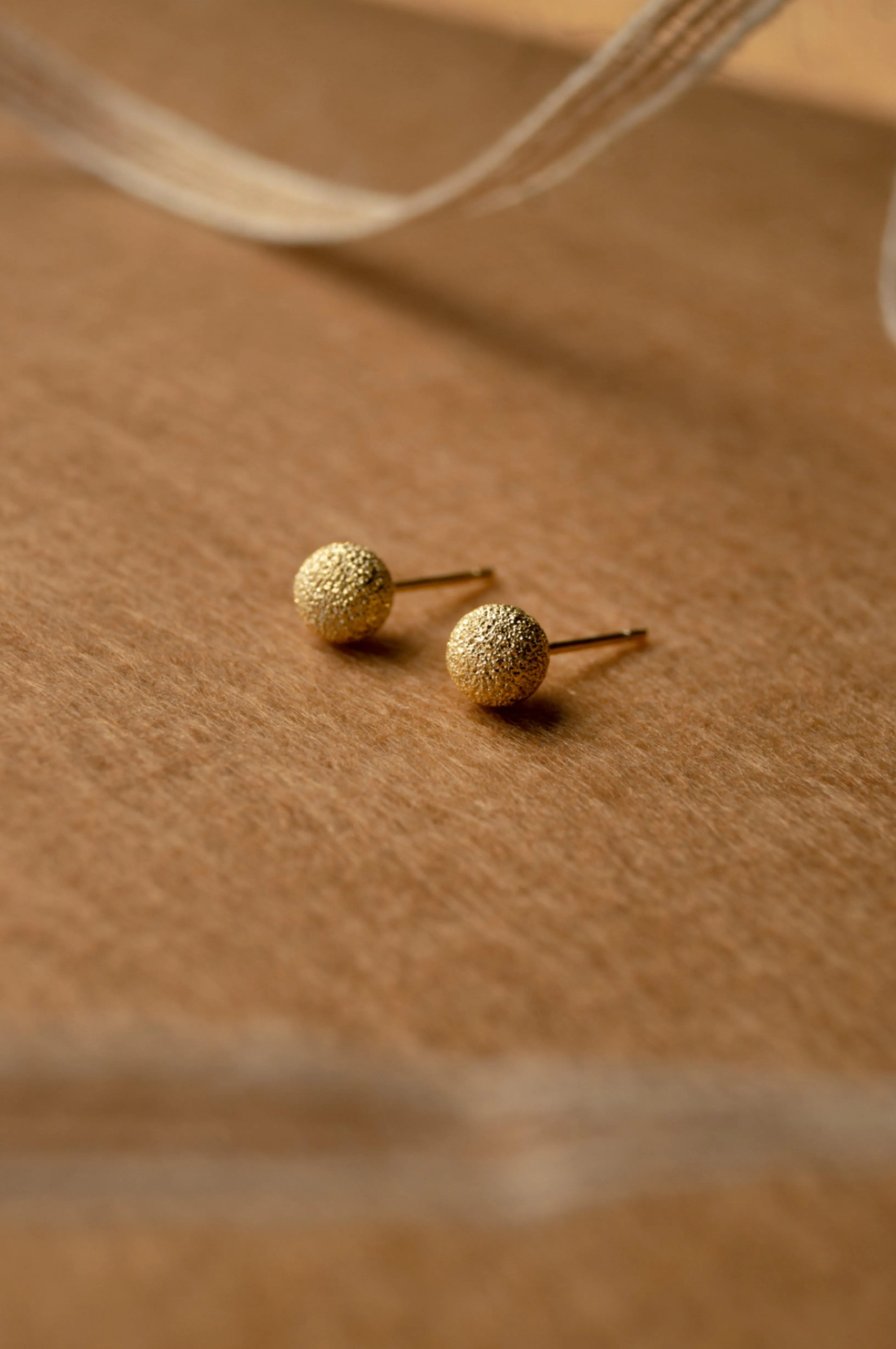 Sparkle Globe Mini Sterling Silver Stud Earrings