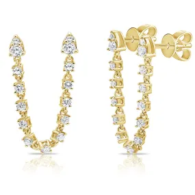 Statement Double Segment Earring