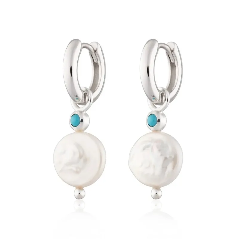 Sterling Silver Pearl Drop Earrings