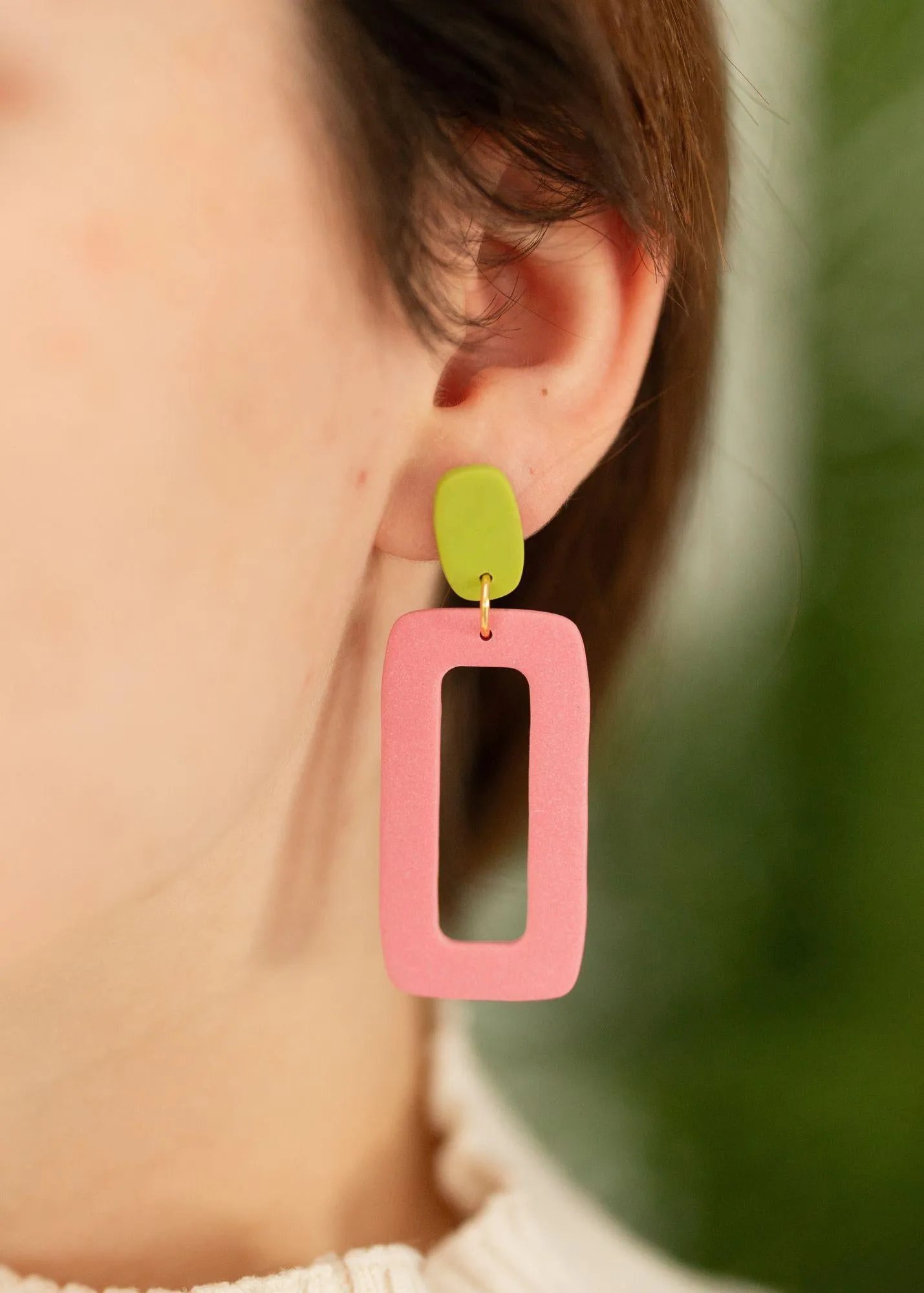 Strawberry Fizz Statement Earrings