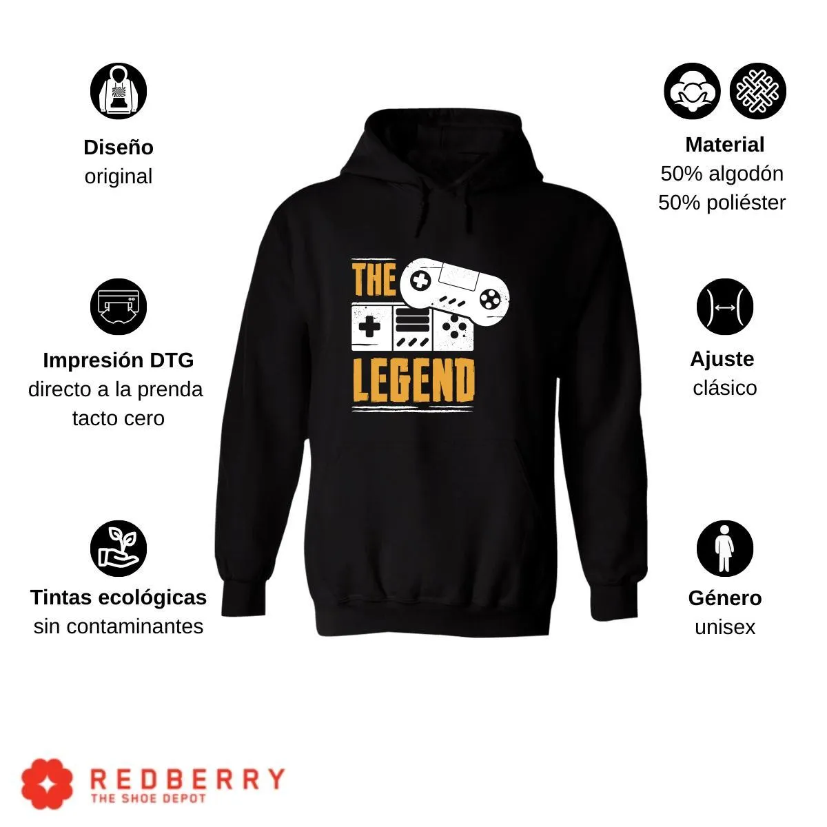 Sudadera Hombre  Hoodie Gamer Videojuegos Frases 097