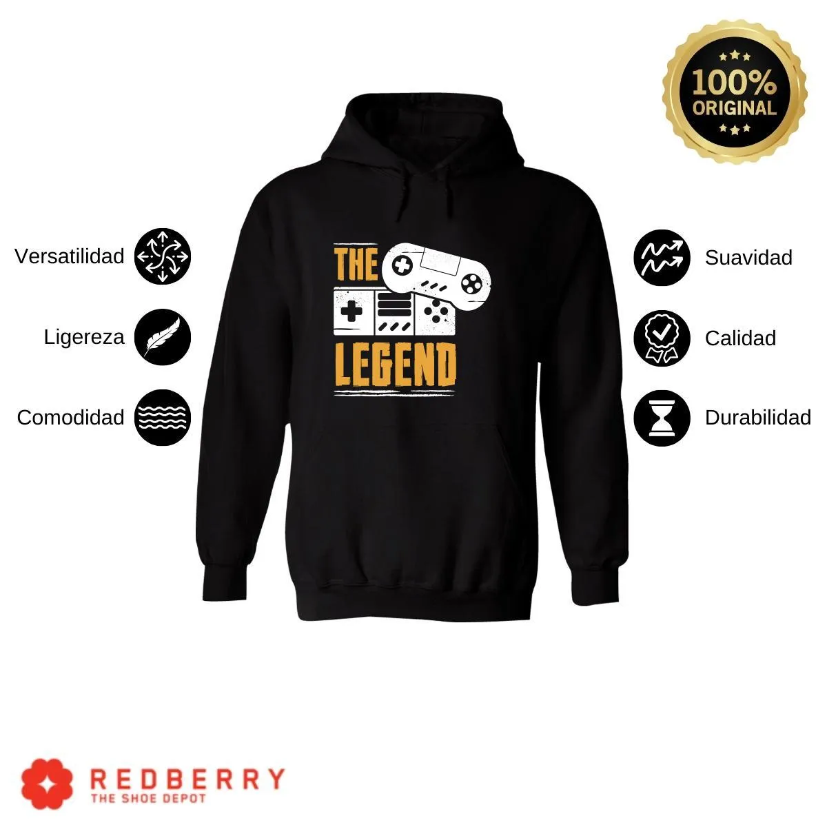 Sudadera Hombre  Hoodie Gamer Videojuegos Frases 097